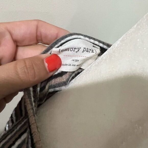 Emory park cutout striped t shirt dress size Large - Picture 4 of 6